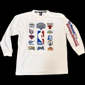 NBA Team Logo Long sleeve T shirt men’s XXL 2003-2004 Season Vintage